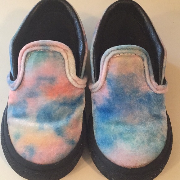 Vans Other - Toddler Vans Velvet Tie-Dye Classic Slip-On 6T